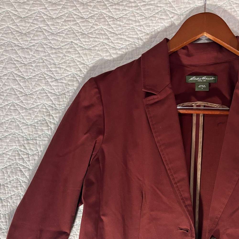 Eddie Bauer Deep Red Blazer - Picture 6 of 12
